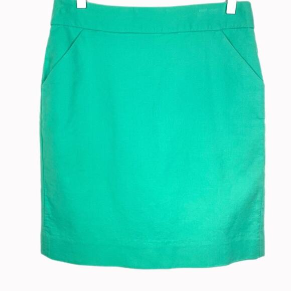 J. Crew Mint Pencil Skirt Sz 8P - Picture 1 of 3